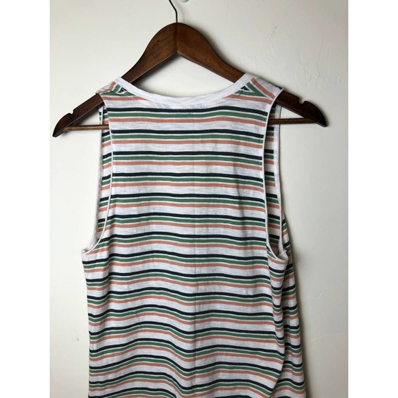 Madewell Whisper Cotton Stripe V-Neck Pocket Tank - Picture 5 of 5